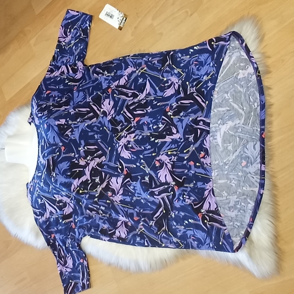 LulaRoe Maleficent Irma Printed Top - Picture 9 of 12
